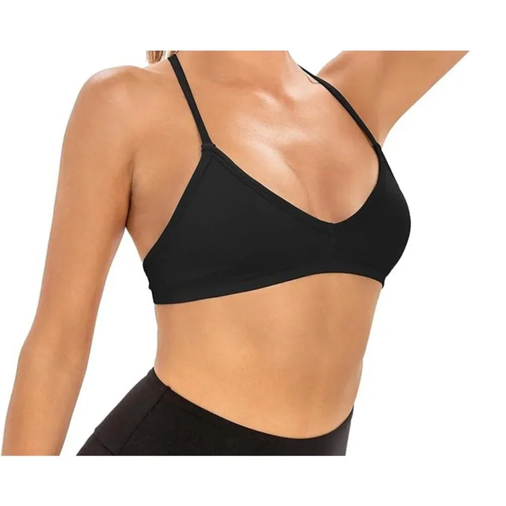 Women’s Sports Bras – Set of 3 (White, Beige, Black) – Size S & L – NWOT